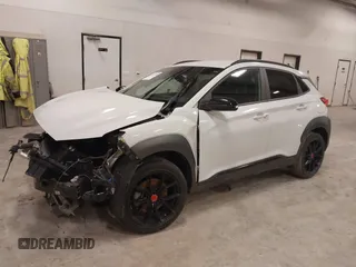 2021 Hyundai Kona Night Edition with VIN KM8K6CA5XMU677697, listed as a IAAI auction lot 41837994 with 49,837 mi miles and . Bid and sale history available at DreamBid. Image 17.