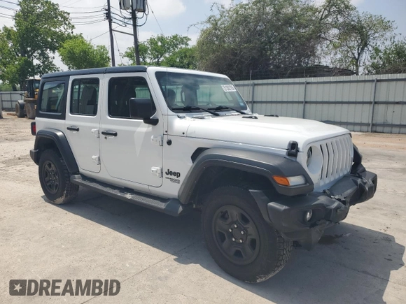 2021 Jeep Wrangler Unlimited Sport S с VIN 1C4HJXDG6MW816651, выставлен на аукционе Copart как лот 51362795 с пробегом 53 958 миль миль и Списание • Salvage title. История ставок и продаж доступна на DreamBid. Изображение 4.