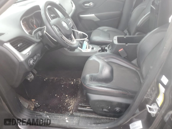 2017 Jeep Cherokee Trailhawk z VIN 1C4PJMBS5HW595681, wystawiony jako Copart lot #55242795 z przebiegiem 52 783 mil mil oraz Szkoda całkowita • Salvage title. Historia ofert i sprzedaży dostępna na DreamBid. Obrazek 7.