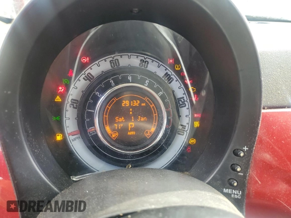 2012 FIAT 500 Pop with VIN 3C3CFFAR9CT287748, listed as a Copart auction lot 46001455 with 29,132 mi miles and Salvage title. Bid and sale history available at DreamBid. Image 9.