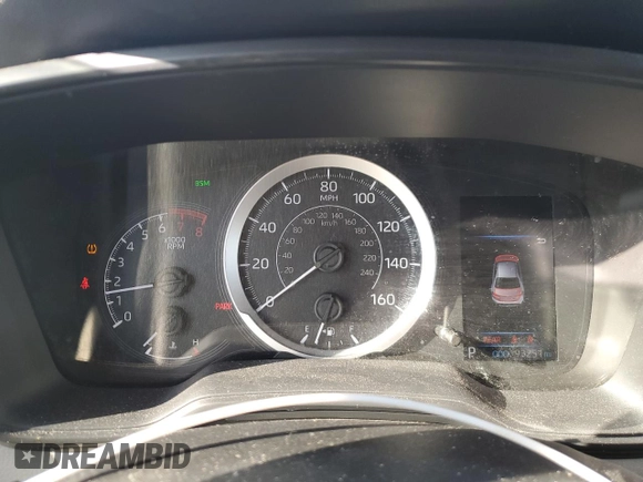 2020 Toyota Corolla LE with VIN JTDHPRAEXLJ027105, listed as a Copart auction lot 50351265 with 93,251 mi miles and Salvage Title. Bid and sale history available at carsss.com. Image 9.