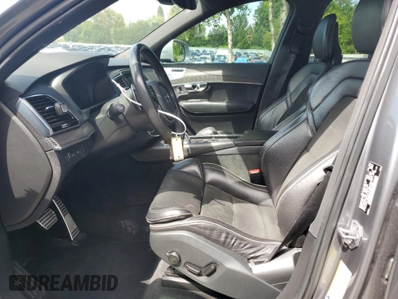 2017 Volvo XC90 R-Design with VIN YV4BC0PM2H1124797, listed as a Copart auction lot 58157644 with 106,770 mi miles and Salvage Title. Bid and sale history available at carsss.com. Image 7.