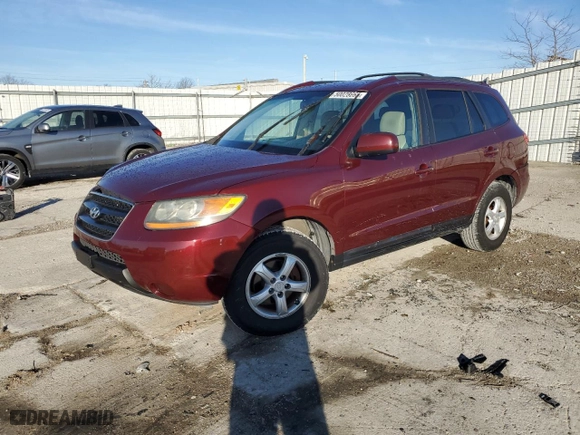 2007 Hyundai Santa Fe GLS with VIN 5NMSG13D47H007634, listed as a Copart auction lot 50028665 with 135,793 mi miles and Salvage Title. Bid and sale history available at carsss.com. Image 1.