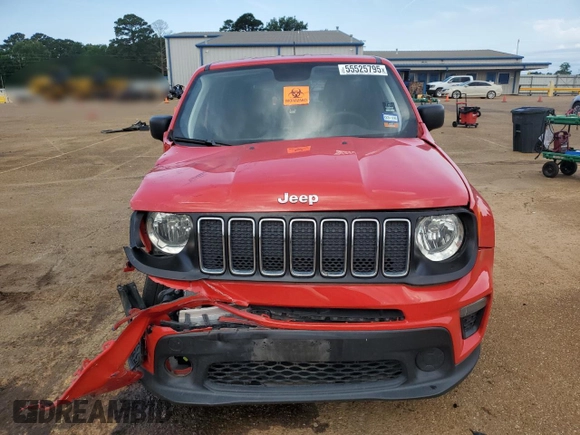 2020 Jeep Renegade Sport with VIN ZACNJAAB3LPL71917, listed as a Copart auction lot 55525795 with 83,118 mi miles and Salvage title. Bid and sale history available at DreamBid. Image 5.