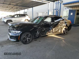 2021 BMW 3 Series 330i with VIN 3MW5R1J08M8B73547, listed as a Copart auction lot 58420085 with Not provided miles and Salvage title. Bid and sale history available at DreamBid. Image 1.