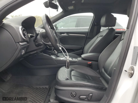 2017 Audi A3 Sedan Premium Plus with VIN WAUJ8GFF2H1007312, listed as a Copart auction lot 53650155 with 92,920 mi miles and Salvage Title. Bid and sale history available at carsss.com. Image 7.