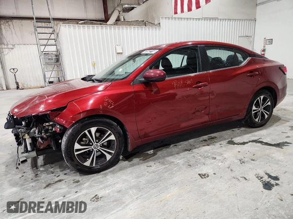 2021 Nissan Sentra SV z VIN 3N1AB8CV2MY296786, wystawiony jako Copart lot #62092215 z przebiegiem 43 366 mil mil oraz Czysty tytuł • Clean title. Historia ofert i sprzedaży dostępna na DreamBid. Obrazek 1.