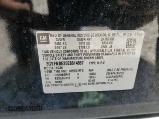 2014 Cadillac SRX Luxury Collection with VIN 3GYFNBE30ES614857, listed as a Copart auction lot 52959075 with 67,094 mi miles and Salvage Title. Bid and sale history available at carsss.com. Image 15.