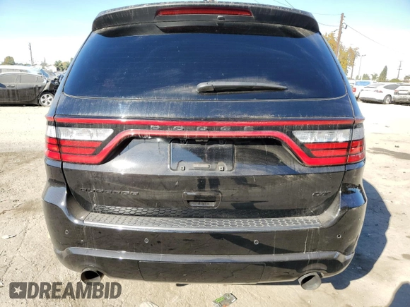 2022 Dodge Durango GT Plus with VIN 1C4RDHDG5NC198677, listed as a Copart auction lot 83866054 with 36,002 mi miles and Salvage Title. Bid and sale history available at DreamBid. Image 6.