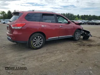 2013 Nissan Pathfinder SL with VIN 5N1AR2MM2DC679322, listed as a Copart auction lot 54982035 with Not provided miles and Salvage title. Bid and sale history available at DreamBid. Image 3.