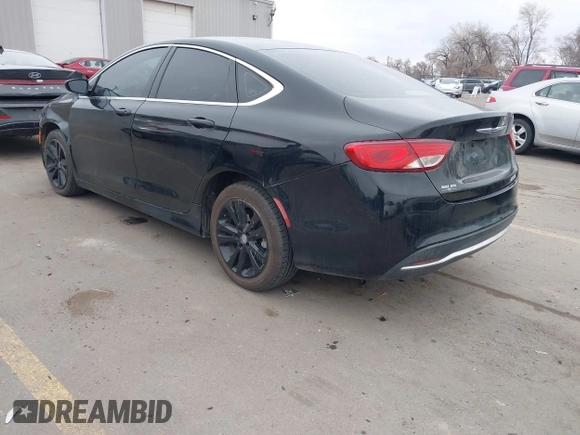 2015 Chrysler 200 Limited with VIN 1C3CCCABXFN568858, listed as a IAAI auction lot 41732534 with 110,640 mi miles. Bid and sale history available at carsss.com. Image 3.
