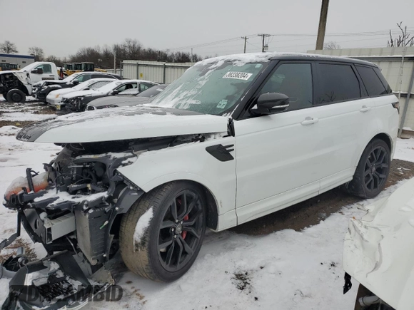 2022 Land Rover Range Rover Sport SVR with VIN SALWZ2RE8NA799997, listed as a Copart auction lot 38238204 with Not Provided miles and Salvage Title. Bid and sale history available at DreamBid. Image 1.
