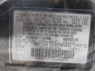 2013 Nissan Sentra SR with VIN 3N1AB7AP7DL621556, listed as a IAAI auction lot 41691630 with 125,734 mi miles and . Bid and sale history available at DreamBid. Image 9.