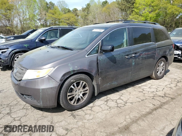 2011 Honda Odyssey EX-L with VIN 5FNRL5H63BB067278, listed as a Copart auction lot 51147855 with 240,414 mi miles and Salvage Title. Bid and sale history available at DreamBid. Image 1.