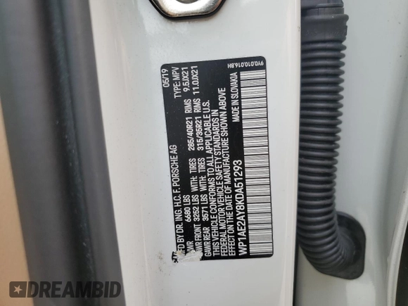 2019 Porsche Cayenne E-Hybrid с VIN WP1AE2AY8KDA51293, выставлен на аукционе Copart как лот 50733894 с пробегом 20 097 миль миль и . История ставок и продаж доступна на DreamBid. Изображение 13.