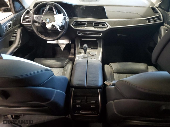 2019 BMW X7 xDrive50i with VIN 5UXCX4C54KLS39168, listed as a Copart auction lot 87574115 with 0 mi miles and Salvage Title. Bid and sale history available at carsss.com. Image 8.