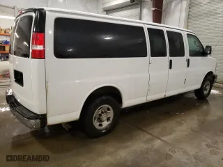 2017 Chevrolet Express Passenger LT with VIN 1GAZGPFF0H1150664, listed as a Copart auction lot 88108585 with 279,787 mi miles and Salvage Title. Bid and sale history available at carsss.com. Image 3.