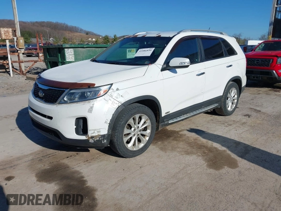 2014 Kia Sorento EX with VIN 5XYKUDA71EG497108, listed as a IAAI auction lot 41886850 with 192,120 mi miles. Bid and sale history available at carsss.com. Image 2.