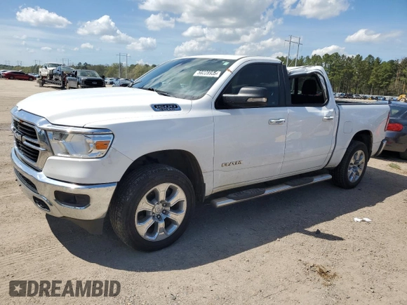 2020 Ram 1500 Big Horn with VIN 1C6SRFFT7LN359430, listed as a Copart auction lot 50228925 with 141,636 mi miles and Salvage Title. Bid and sale history available at carsss.com. Image 1.