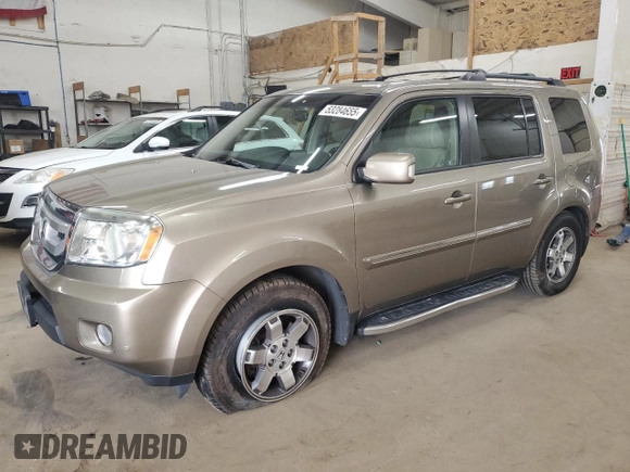 2009 Honda Pilot Touring with VIN 5FNYF48929B039960, listed as a Copart auction lot 53284655 with 153,345 mi miles and Salvage Title. Bid and sale history available at carsss.com. Image 1.
