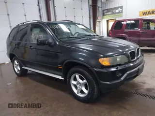 2003 BMW X5 3.0i with VIN 5UXFA53523LV83488, listed as a IAAI auction lot 41894044 with 1 mi miles. Bid and sale history available at carsss.com. Image 1.