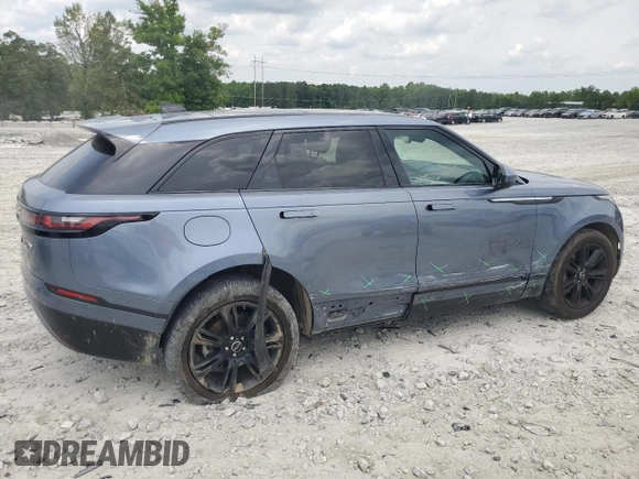 2019 Land Rover Range Rover Velar S with VIN SALYB2EX7KA796024, listed as a Copart auction lot 55156345 with 89,586 mi miles and Salvage title. Bid and sale history available at DreamBid. Image 3.