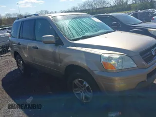 2003 Honda Pilot EX with VIN 2HKYF18453H580075, listed as a IAAI auction lot 41897635 with 1 mi miles. Bid and sale history available at carsss.com. Image 1.