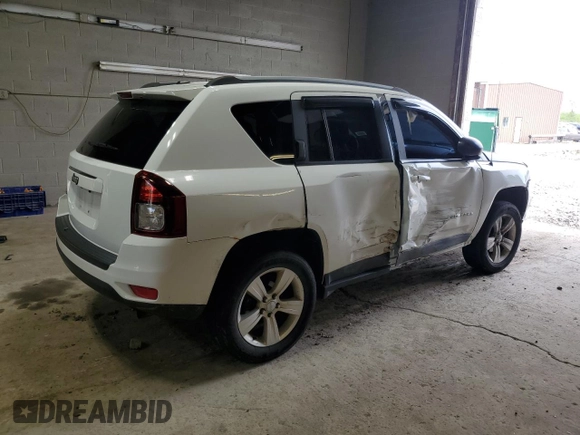2016 Jeep Compass Sport with VIN 1C4NJDBB7GD627029, listed as a Copart auction lot 58745075 with 108,175 mi miles and Salvage title. Bid and sale history available at DreamBid. Image 3.