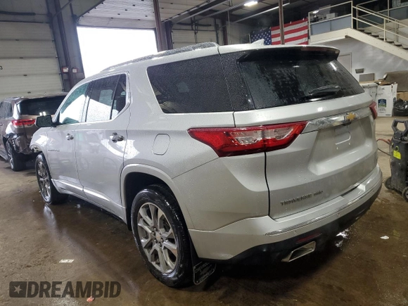 2019 Chevrolet Traverse Premier z VIN 1GNEVKKW2KJ285454, wystawiony jako Copart lot #52759525 z przebiegiem 112 222 mil mil oraz Szkoda całkowita • Salvage title. Historia ofert i sprzedaży dostępna na DreamBid. Obrazek 2.