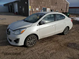 2017 Mitsubishi Mirage G4 SE with VIN ML32F4FJ1HHF11654, listed as a Copart auction lot 83892664 with 59,292 mi miles and Salvage Title. Bid and sale history available at carsss.com. Image 1.