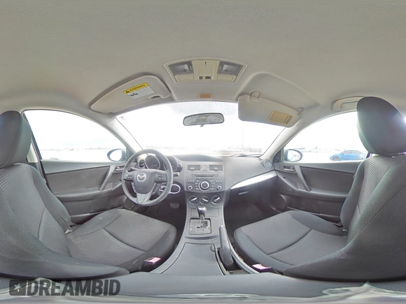 2012 Mazda 3 i Touring with VIN JM1BL1V74C1574174, listed as a Copart auction lot 55396575 with 60,109 mi miles and Salvage Title. Bid and sale history available at DreamBid. Image 14.