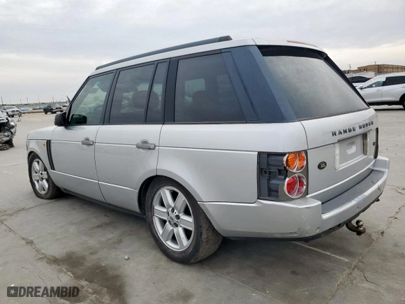 2005 Land Rover Range Rover HSE with VIN SALME11405A197854, listed as a Copart auction lot 48253445 with 0 mi miles and Clean Title. Bid and sale history available at carsss.com. Image 2.