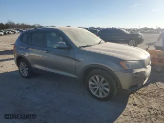 2014 BMW X3 xDrive28i with VIN 5UXWX9C58E0D15638, listed as a Copart auction lot 46378745 with 0 mi miles and Salvage Title. Bid and sale history available at carsss.com. Image 4.