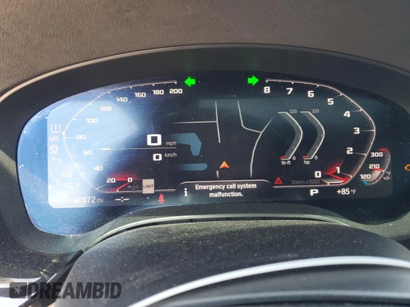 2020 BMW 5 Series 530i with VIN WBAJR3C08LCD58859, listed as a Copart auction lot 49281105 with 64,408 mi miles and Clean Title. Bid and sale history available at DreamBid. Image 8.