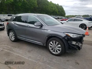 2019 Infiniti QX50 Essential with VIN 3PCAJ5M15KF115179, listed as a Copart auction lot 53516055 with 157,074 mi miles and Salvage title. Bid and sale history available at DreamBid. Image 4.