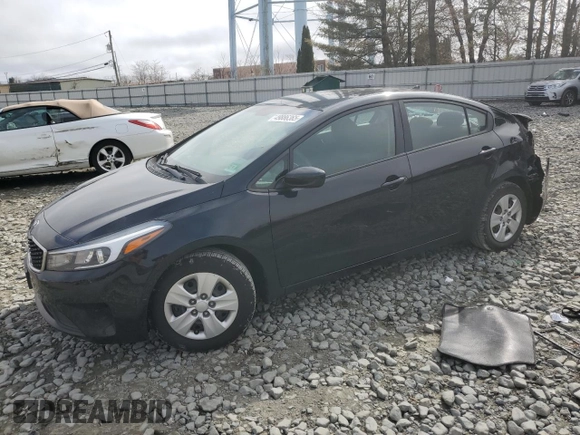 2018 Kia Forte LX with VIN 3KPFK4A76JE277865, listed as a Copart auction lot 49886365 with 57,536 mi miles and Salvage Title. Bid and sale history available at carsss.com. Image 1.