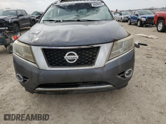 2014 Nissan Pathfinder SV with VIN 5N1AR2MM5EC641116, listed as a Copart auction lot 49459495 with 137,754 mi miles and Salvage Title. Bid and sale history available at carsss.com. Image 5.