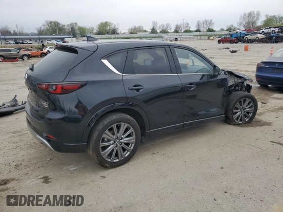 2024 Mazda CX-5 2.5 Turbo Signature with VIN JM3KFBXY6R0401491, listed as a Copart auction lot 52446225 with 13,951 mi miles and Salvage Title. Bid and sale history available at carsss.com. Image 3.