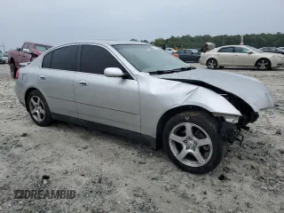 2004 Infiniti G35 w/Leather with VIN JNKCV51E54M613413, listed as a Copart auction lot 71264244 with 206,999 mi miles and Salvage Title. Bid and sale history available at DreamBid. Image 4.