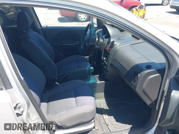 2008 Chevrolet Aveo LS with VIN KL1TD66618B086796, listed as a IAAI auction lot 42755287 with 148,103 mi miles and . Bid and sale history available at DreamBid. Image 5.