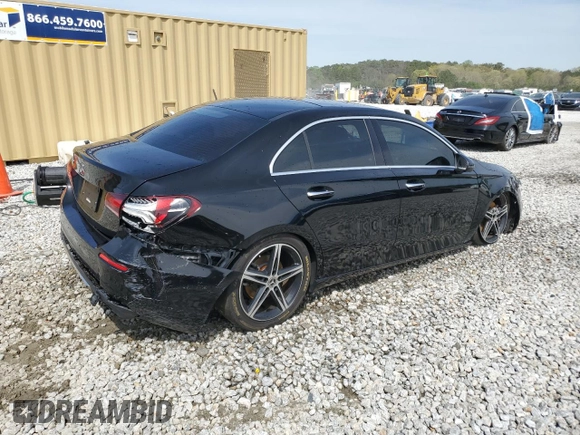 2020 Mercedes-Benz A 220 with VIN W1K3G4EB3LJ227312, listed as a Copart auction lot 51070615 with 34,247 mi miles and Salvage title. Bid and sale history available at DreamBid. Image 3.