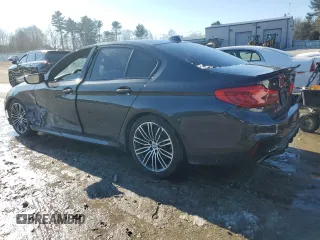 2019 BMW 5 Series 540i xDrive with VIN WBAJE7C57KWD55821, listed as a Copart auction lot 42227935 with 31,469 mi miles and Salvage Title. Bid and sale history available at carsss.com. Image 2.