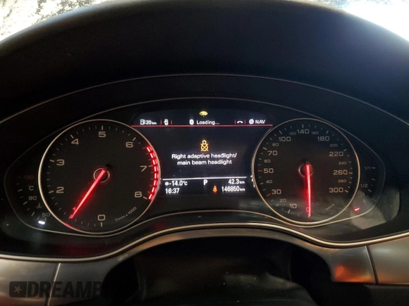 2012 Audi A6 z VIN WAUFGCFC3CN091469, wystawiony jako Copart lot #43750915 z przebiegiem 146 850 mil mil oraz Szkoda całkowita • Salvage title. Historia ofert i sprzedaży dostępna na DreamBid. Obrazek 9.