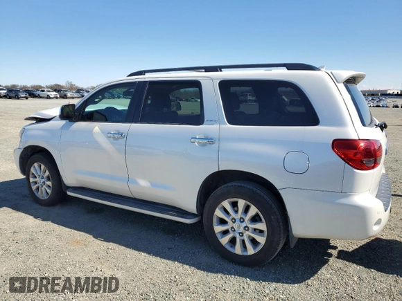 2014 Toyota Sequoia Platinum with VIN 5TDDY5G1XES097637, listed as a Copart auction lot 48256635 with 161,862 mi miles and Salvage Title. Bid and sale history available at carsss.com. Image 2.