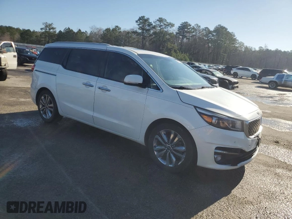 2015 Kia Sedona SX-L with VIN KNDME5C10F6034546, listed as a Copart auction lot 48613095 with 208,601 mi miles and Salvage Title. Bid and sale history available at DreamBid. Image 4.