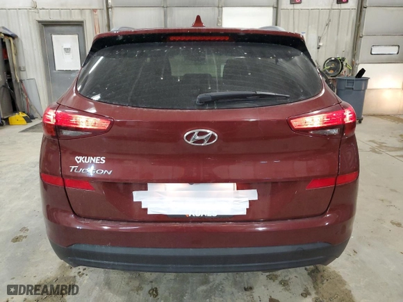2019 Hyundai Tucson Value with VIN KM8J33A4XKU990256, listed as a Copart auction lot 89296905 with 58,643 mi miles and Salvage Title. Bid and sale history available at carsss.com. Image 6.
