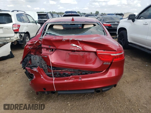 2018 Jaguar XE 25t Prestige with VIN SAJAK4FX4JCP19005, listed as a Copart auction lot 64603524 with 0 mi miles and Salvage Title. Bid and sale history available at carsss.com. Image 6.