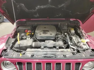 2022 Jeep Wrangler Unlimited Sahara with VIN 1C4HJXEN9NW120171, listed as a Copart auction lot 47029585 with 25,085 mi miles and Salvage Title. Bid and sale history available at DreamBid. Image 11.