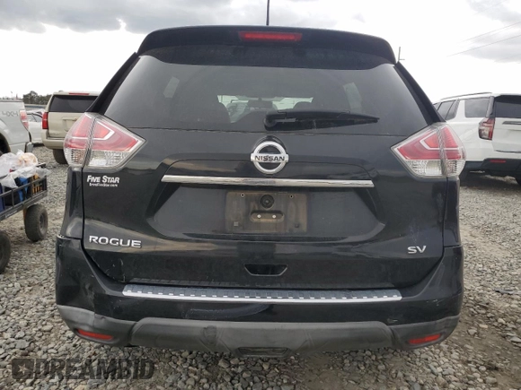 2016 Nissan Rogue S with VIN KNMAT2MT3GP723760, listed as a Copart auction lot 48951245 with 66,038 mi miles and Salvage Title. Bid and sale history available at DreamBid. Image 6.