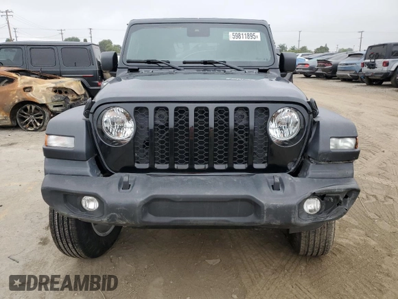 2024 Jeep Wrangler Sport S with VIN 1C4PJXAN1RW125436, listed as a Copart auction lot 59811895 with 17,962 mi miles and Salvage title. Bid and sale history available at DreamBid. Image 5.